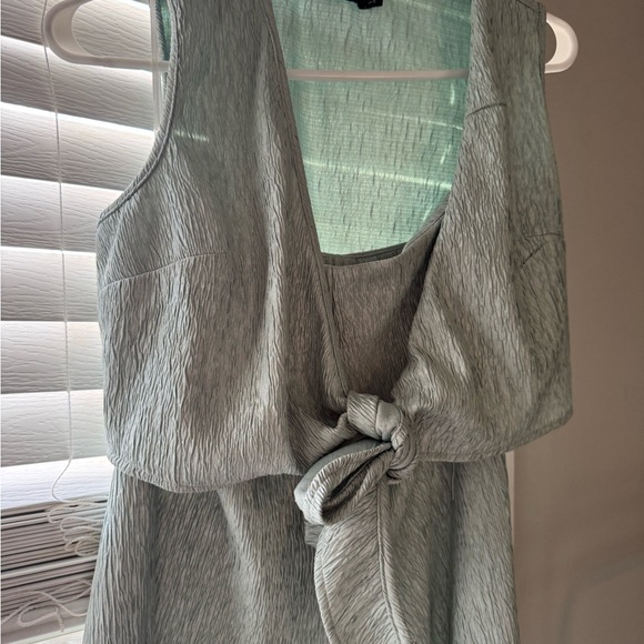 Nasty Gal Gray Tie-Front Jumpsuit - Picture 6 of 6